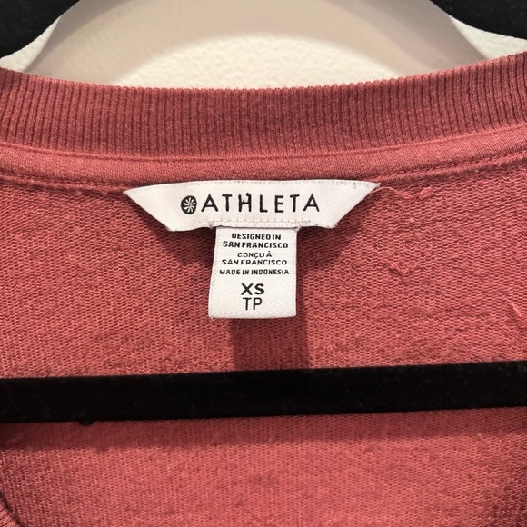 Athleta Sunrise V-neck Womens Long Sleeve Shirt Mauve Pink Super Soft Size XS - Picture 5 of 7